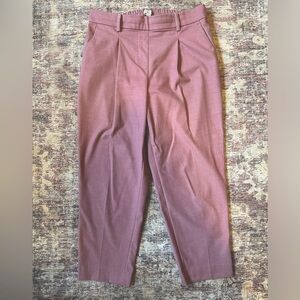 Loft Pull On Taper Pants in Brushed Flannel: size MP